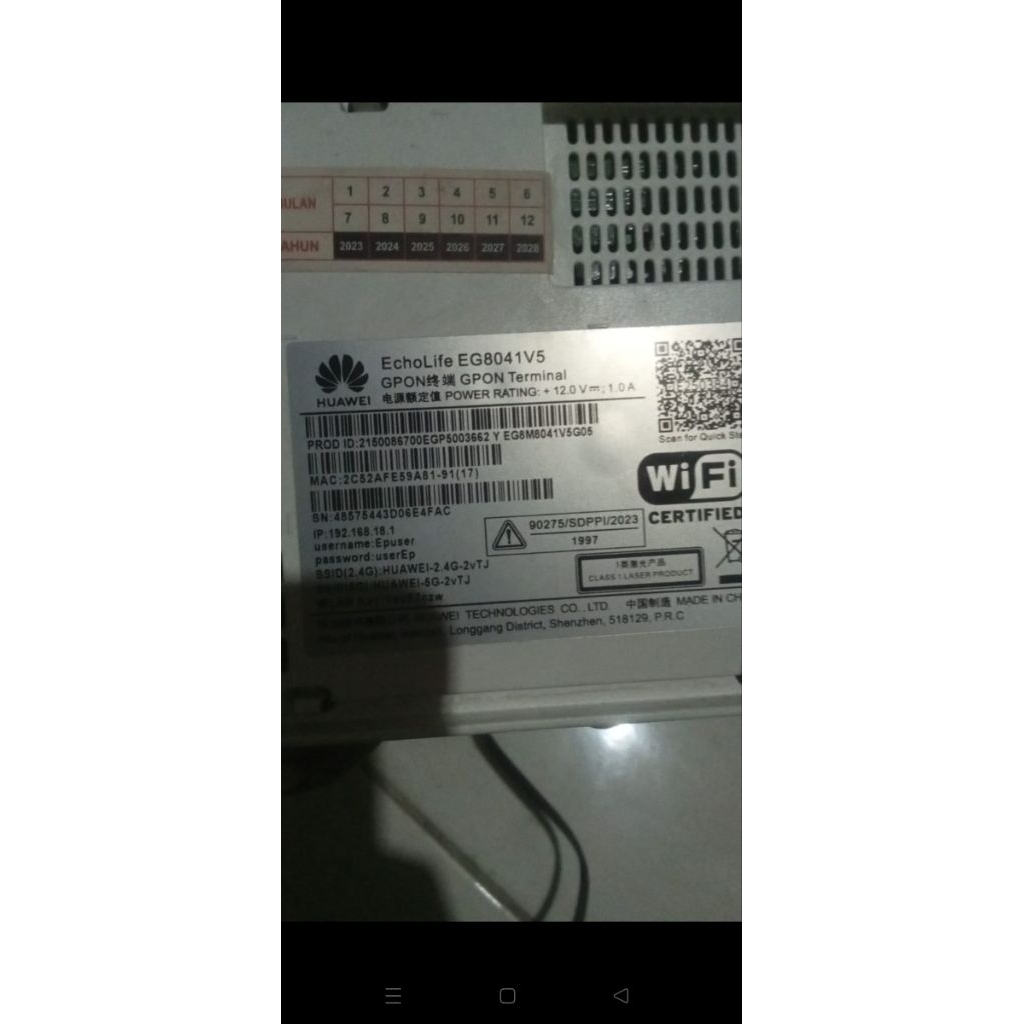 HUAWEI EG8141v5