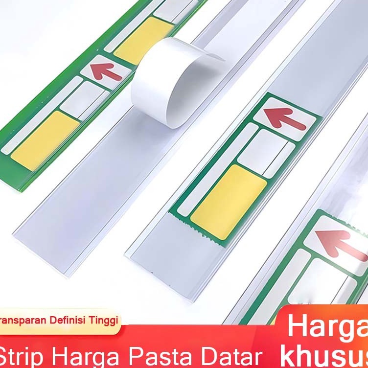 

KODE R57I 1pcs Papan Harga Price Tag Price Rail Double Tape Price Rail Rak Minimarket Pvc Label Harga Aksesoris Price Label Stok lokal 9mm