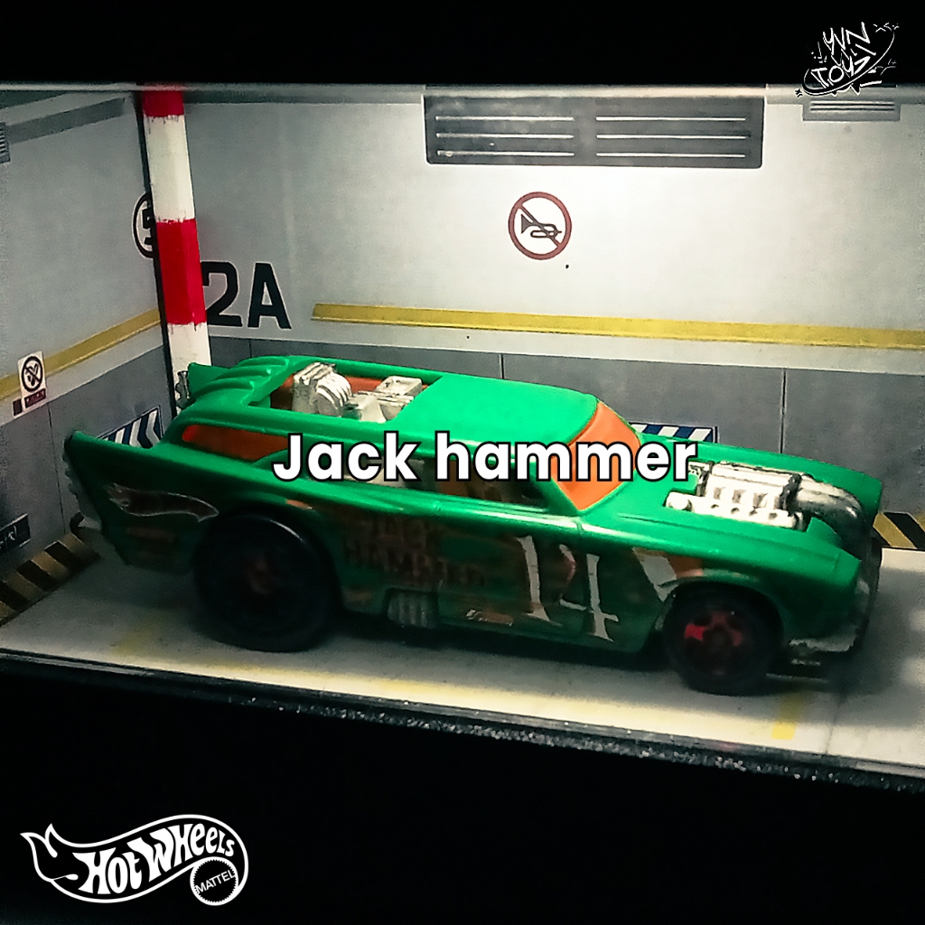HOTWHEELS HOT WHEELS MAINAN MOBIL ANAK KECIL MURAH MOBIL BALAP (JACK HAMMER)
