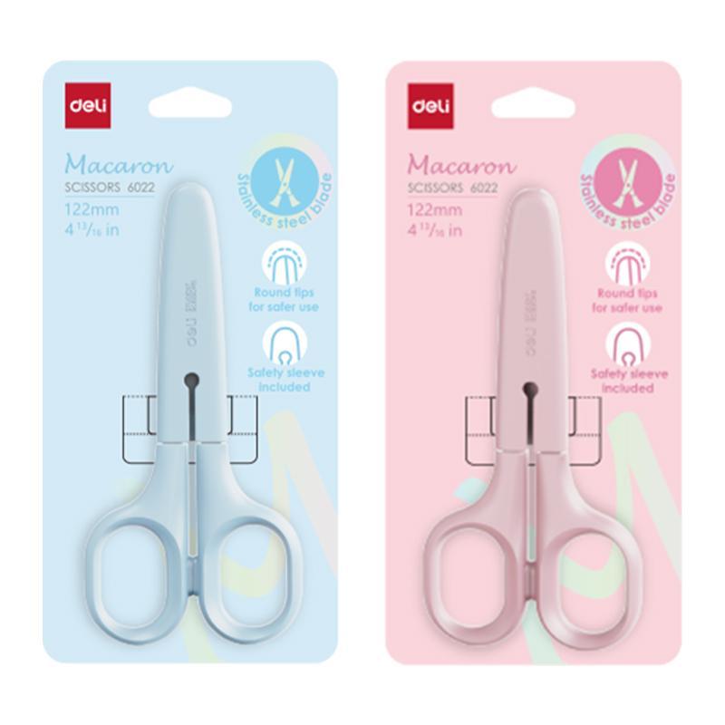 

Gunting Anak + Penutup Pengaman Ujung Bulat Kecil 12 cm DELI Kids Scissors Stainless 6022
