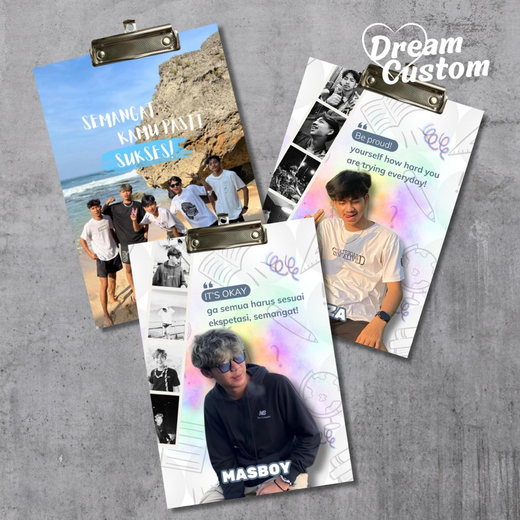 

Clipboard Papan Ujian Sekolah GSKY Bonus Photocard Idolamu Papan Kayu Mdf 3mm