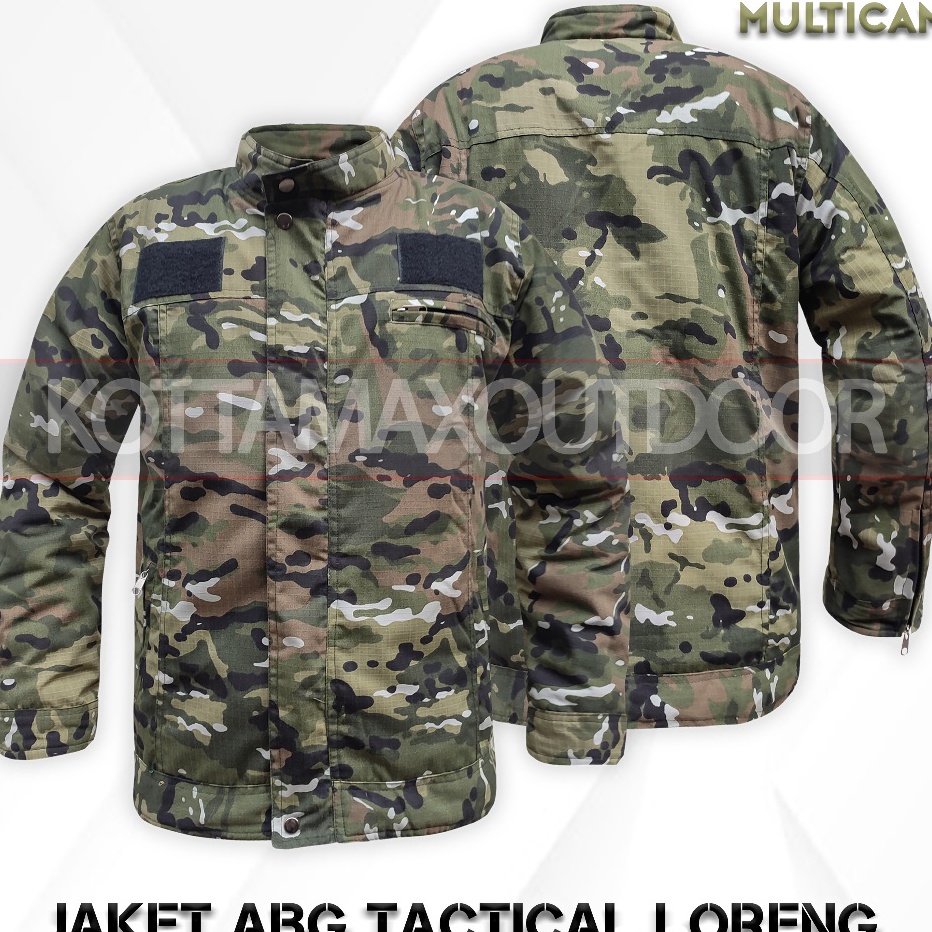 JAKET TACTICAL MULTICAM  JAKET PRESSBODY ARMY MULTICAM  JAKET ABG TAKTIKAL OUDTDOOR LORENG MULTICAM 