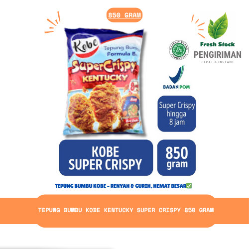 

KOBE TEPUNG BUMBU KENTUCKY SUPER CRISPY 850 GRAM | FreshStock