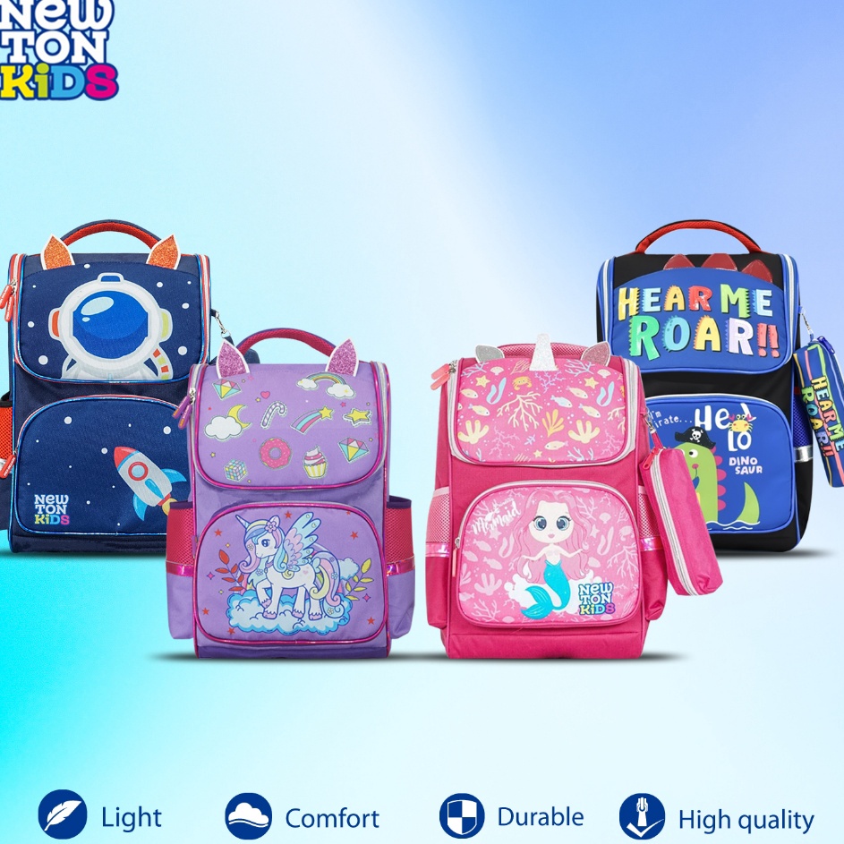 Newtonkids  Tas Sekolah Anak TKSD LakiLaki dan Perempuan TerbaruTas Ransel Sekolah SDTas Newton Kids