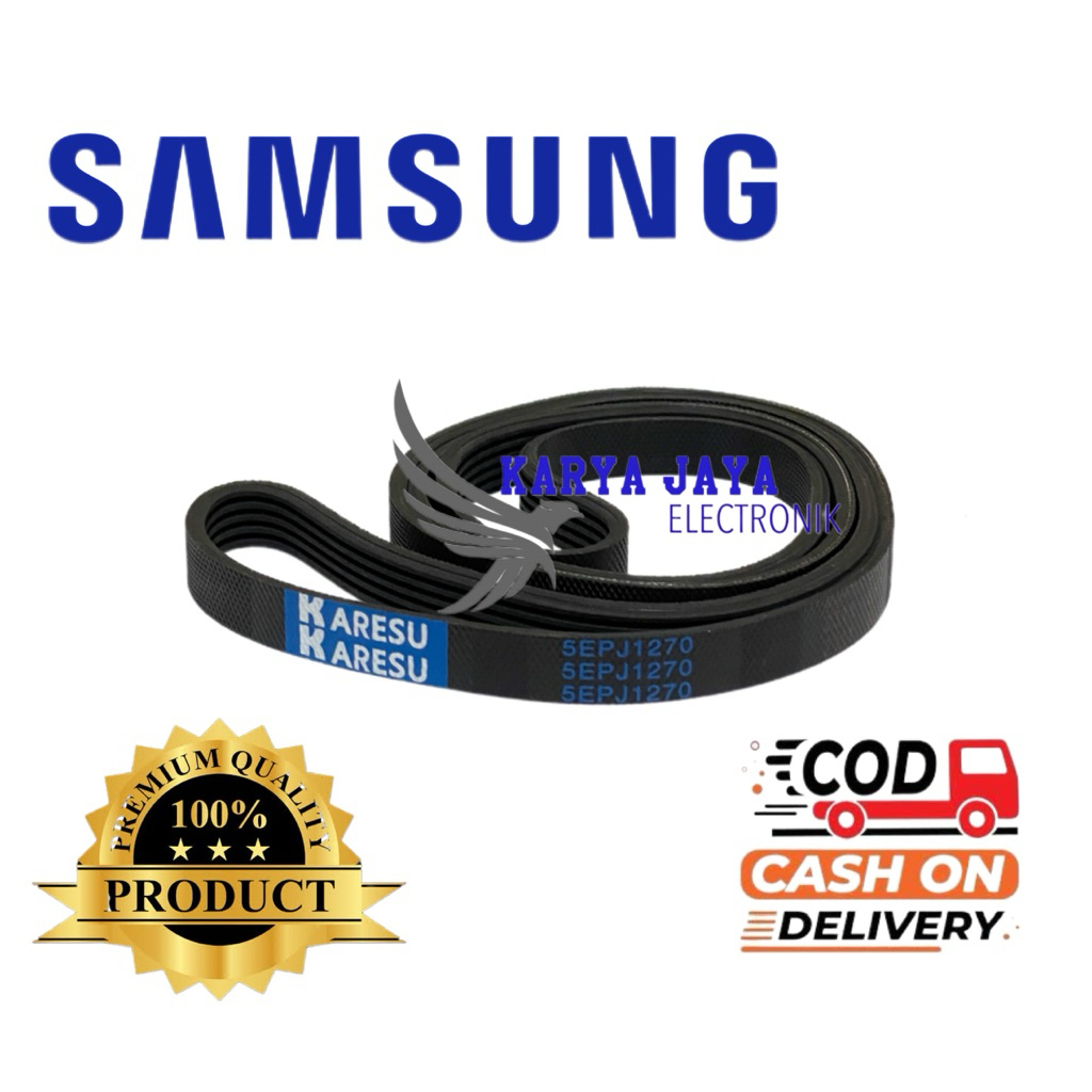 Van belt Panbel Karet Fan Belt 5EPJ 1270 Mesin Cuci Samsung Front Loading