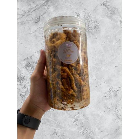 

Usus crispy pedas daun jeruk