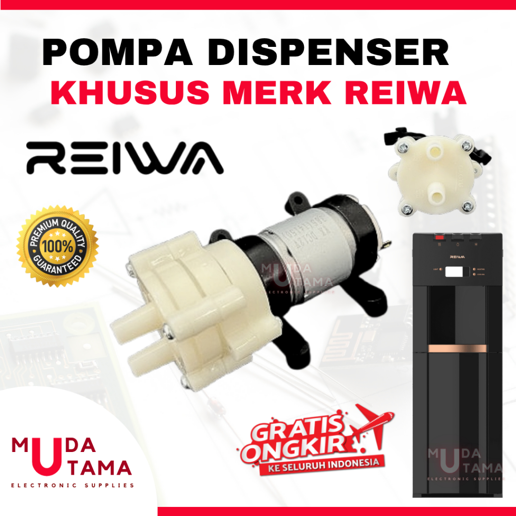 DINAMO POMPA DISPENSER REIWA GALON BAWAH 12 Volt | MOTOR DISPENSER GALON BAWAH REIWA | POMPA DISPENS