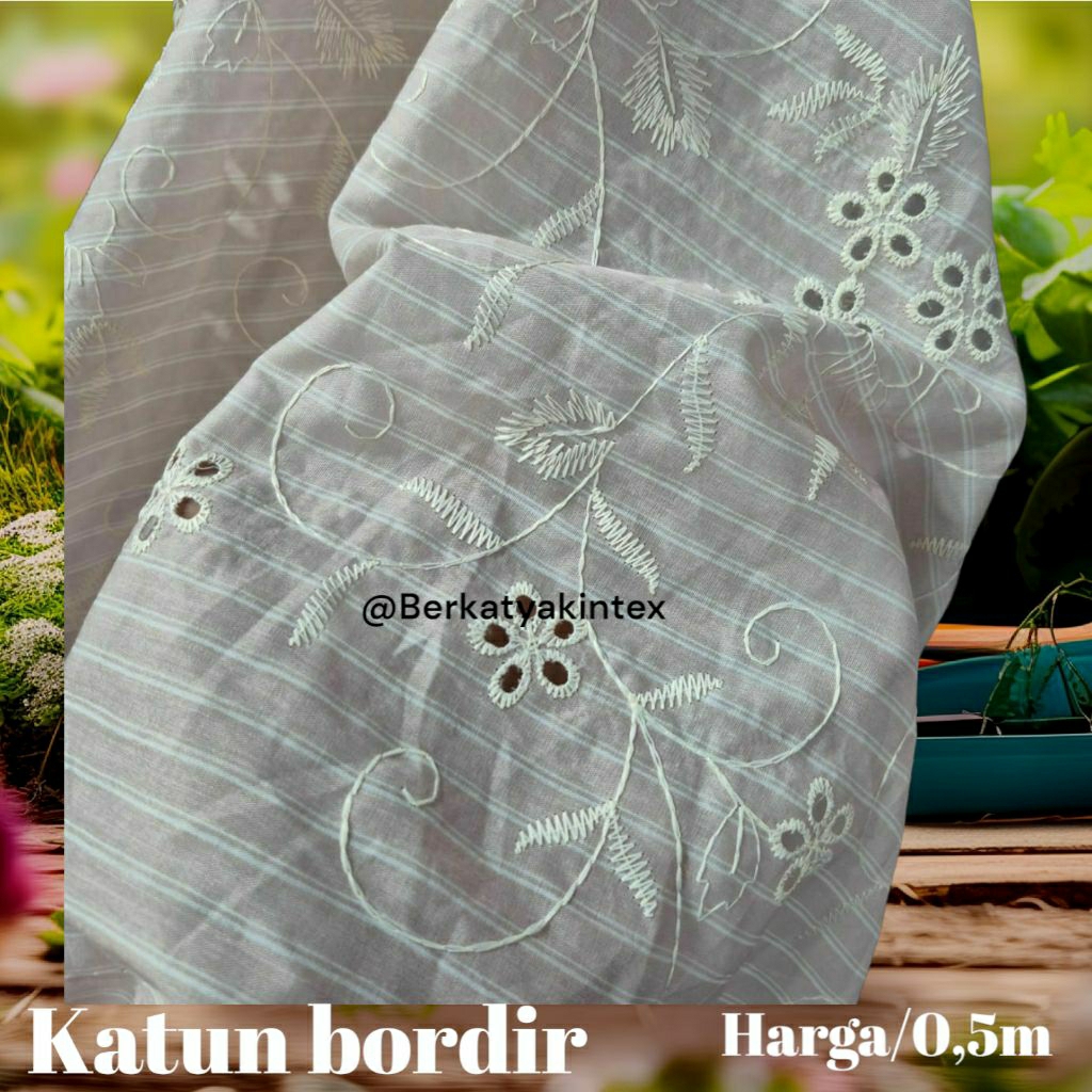 KAIN KATBOL MOTIF - KAIN KATUN BORDIR PREMIUM MOTIF SALUR