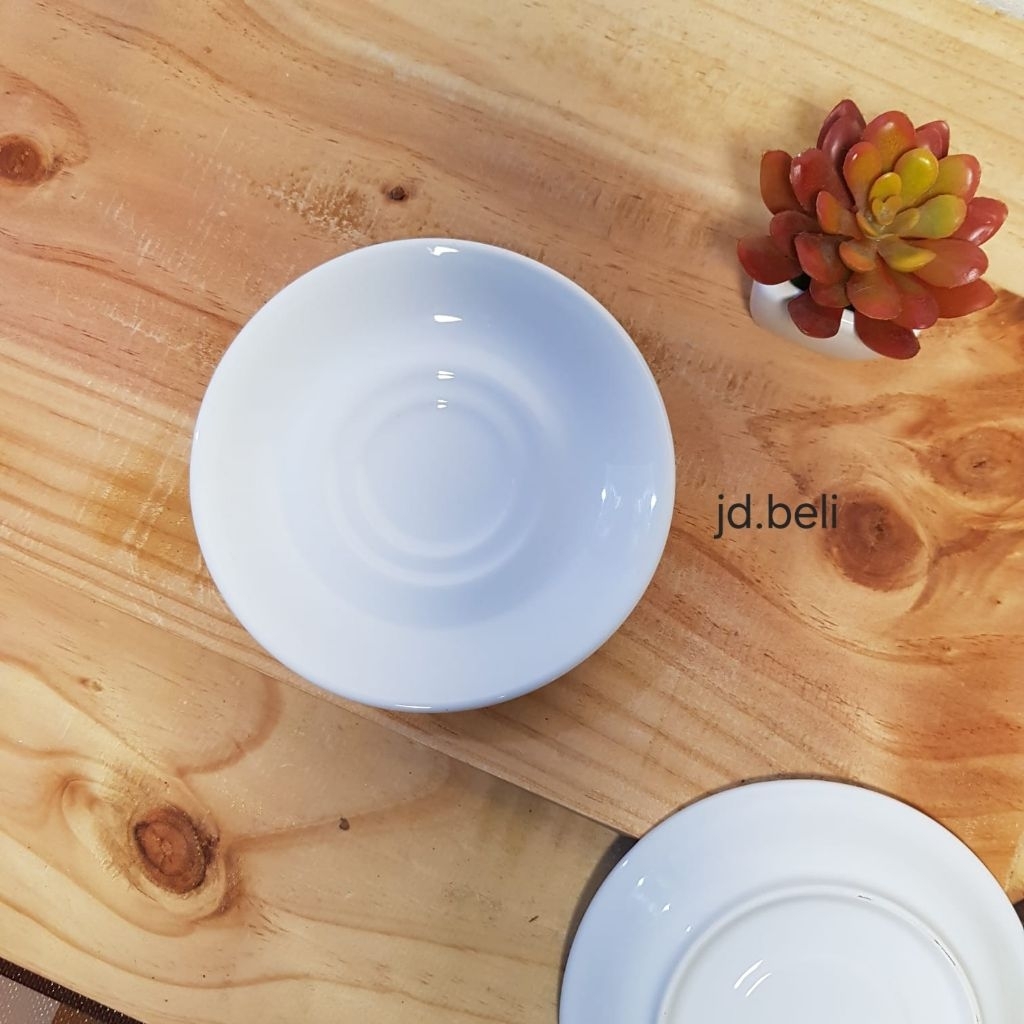 Shoporenku Tatakan Gelas/Piring Dessered/Piring Bulat Keramik/Piring Saji/Piring Kecil/Piring Kue