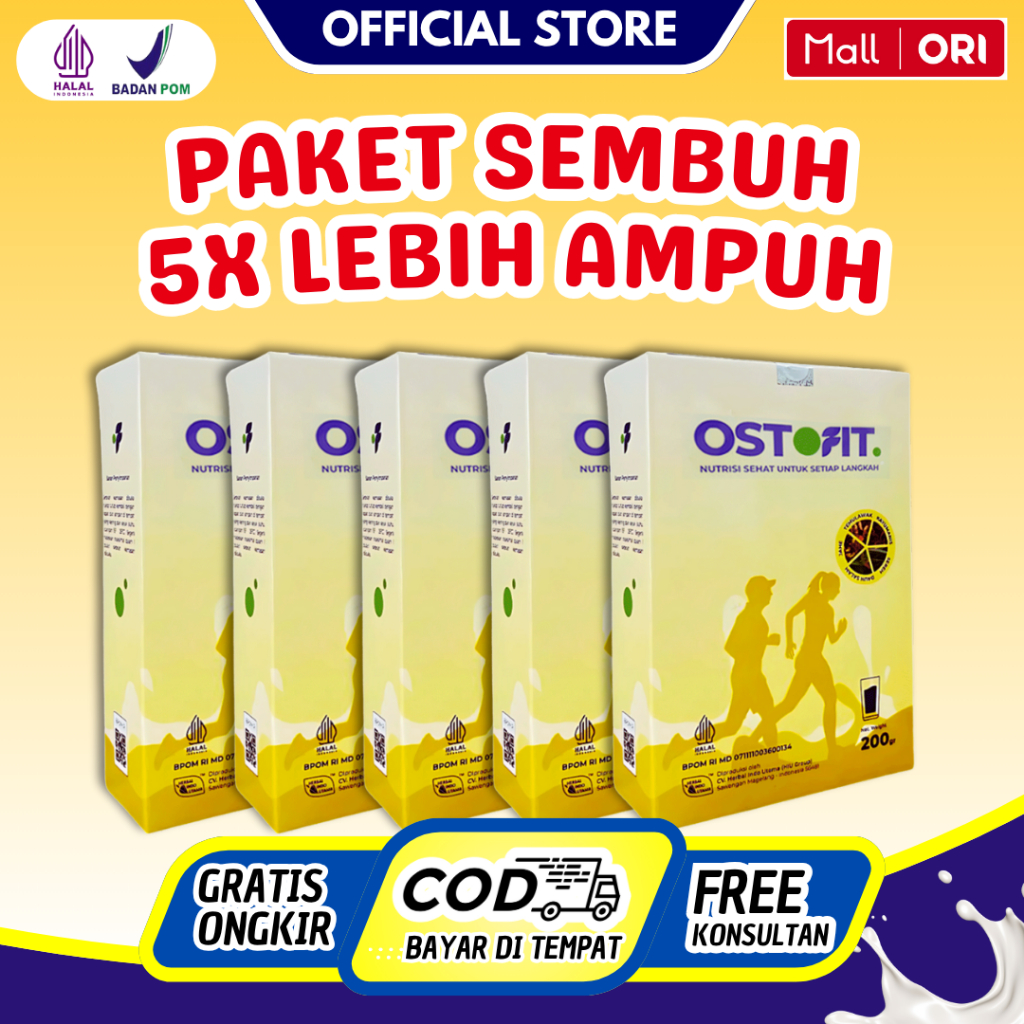 

OSTOFIT - Susu Paket 5 Box 5x LEBIH MANJUR Sembuhkan Nyeri Sendi dan Asam Urat