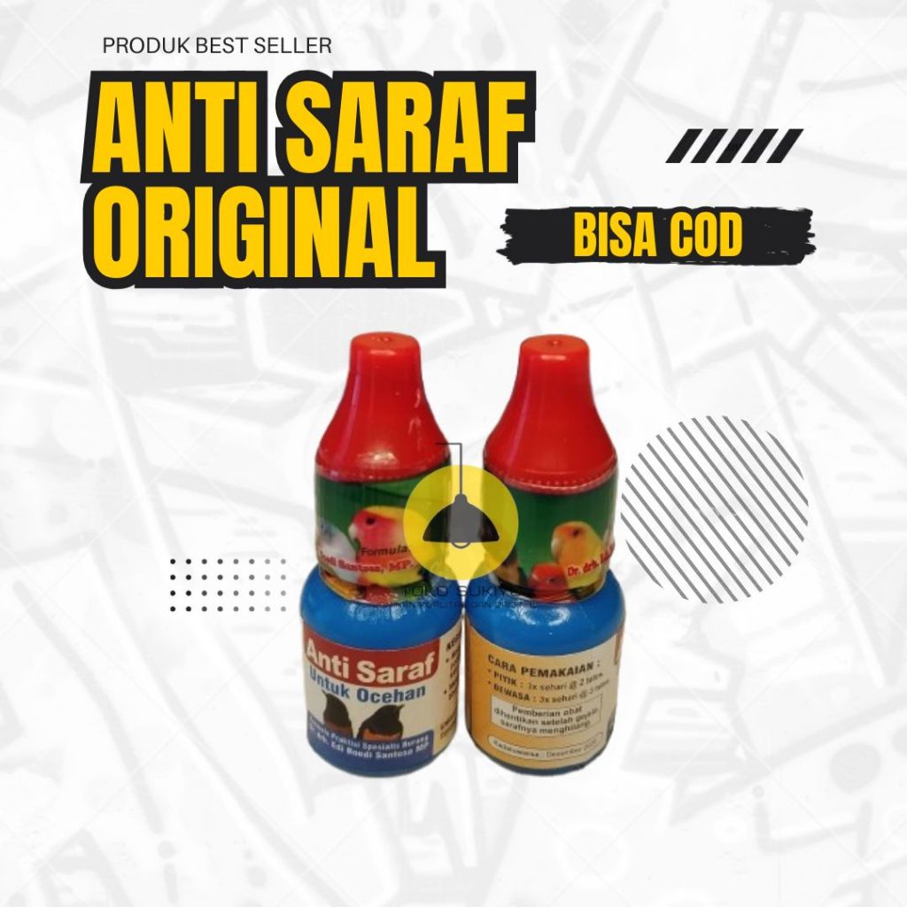 Anti saraf Obat Buat Burung Ocean Sakit Tetelo Murai Kenari pleci Dr edi