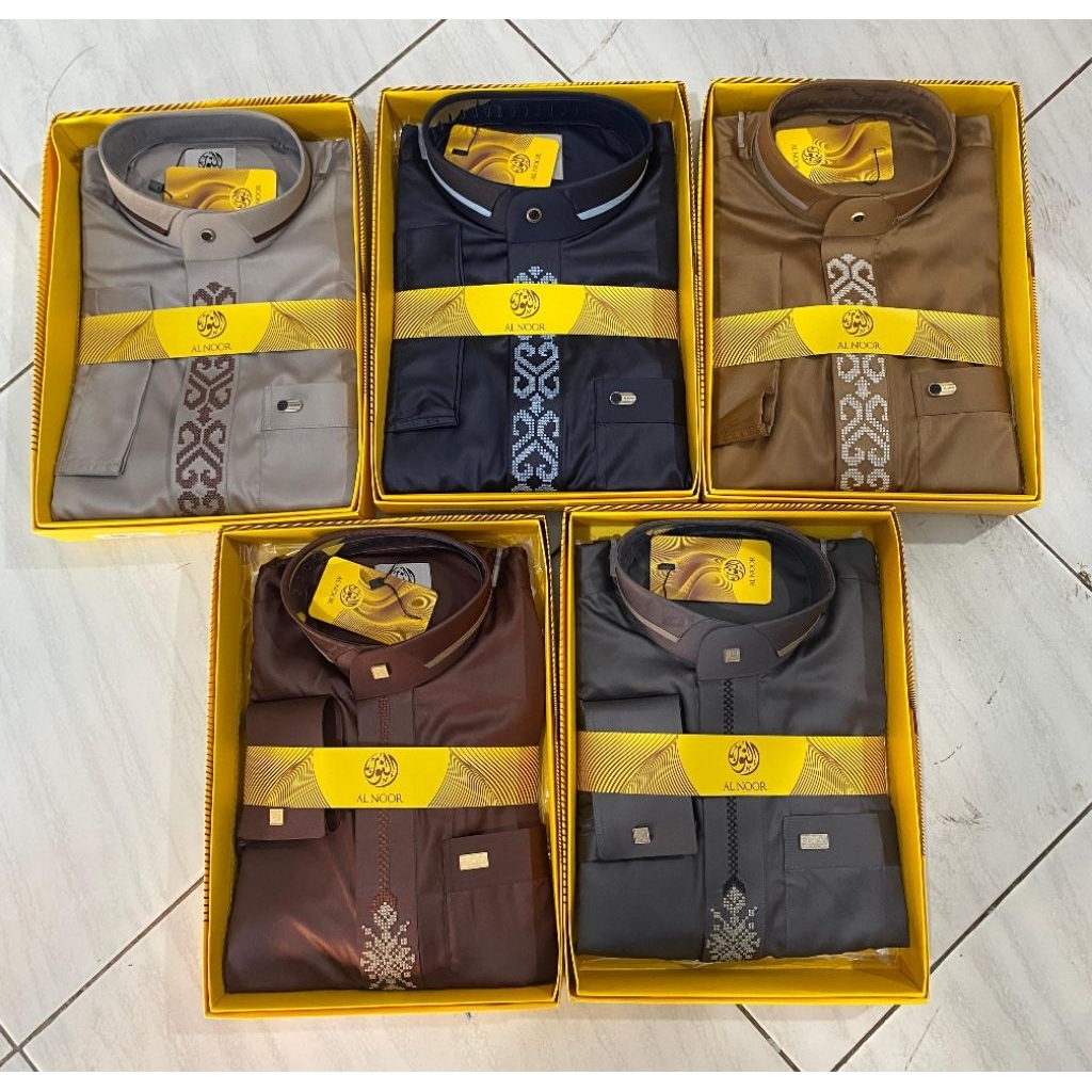GAMIS ALNOOR PREMIUM DEWASA DAN REMAJA | gamis pria kece