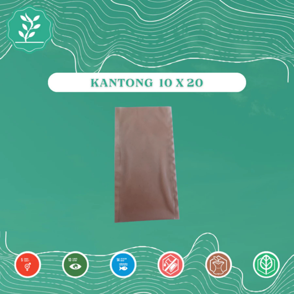 

Biopac Kantong Ramah Lingkungan / Biodegradable 10 x 20 Cm² Dari Rumput Laut