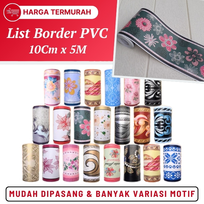 Wallpaper Stiker List Pembatas Wall Border Sticker Lis Pinggiran Walsticker Tembok Dinding Plafon