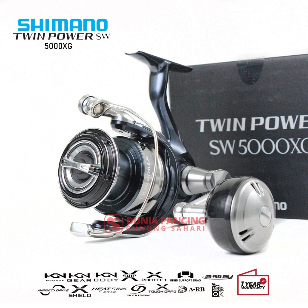 Reel Spinning Shimano Twin Power SW [21] 5000HG/5000XG