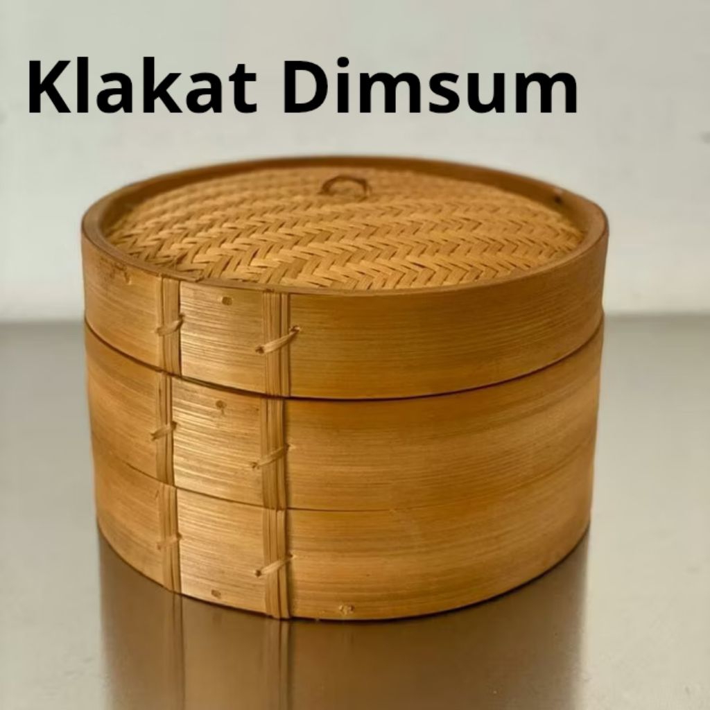 Klakat Dimsum Bambu - Tempat Kukusan Dimsum Ubi Siomay - Pengukus Dimsum