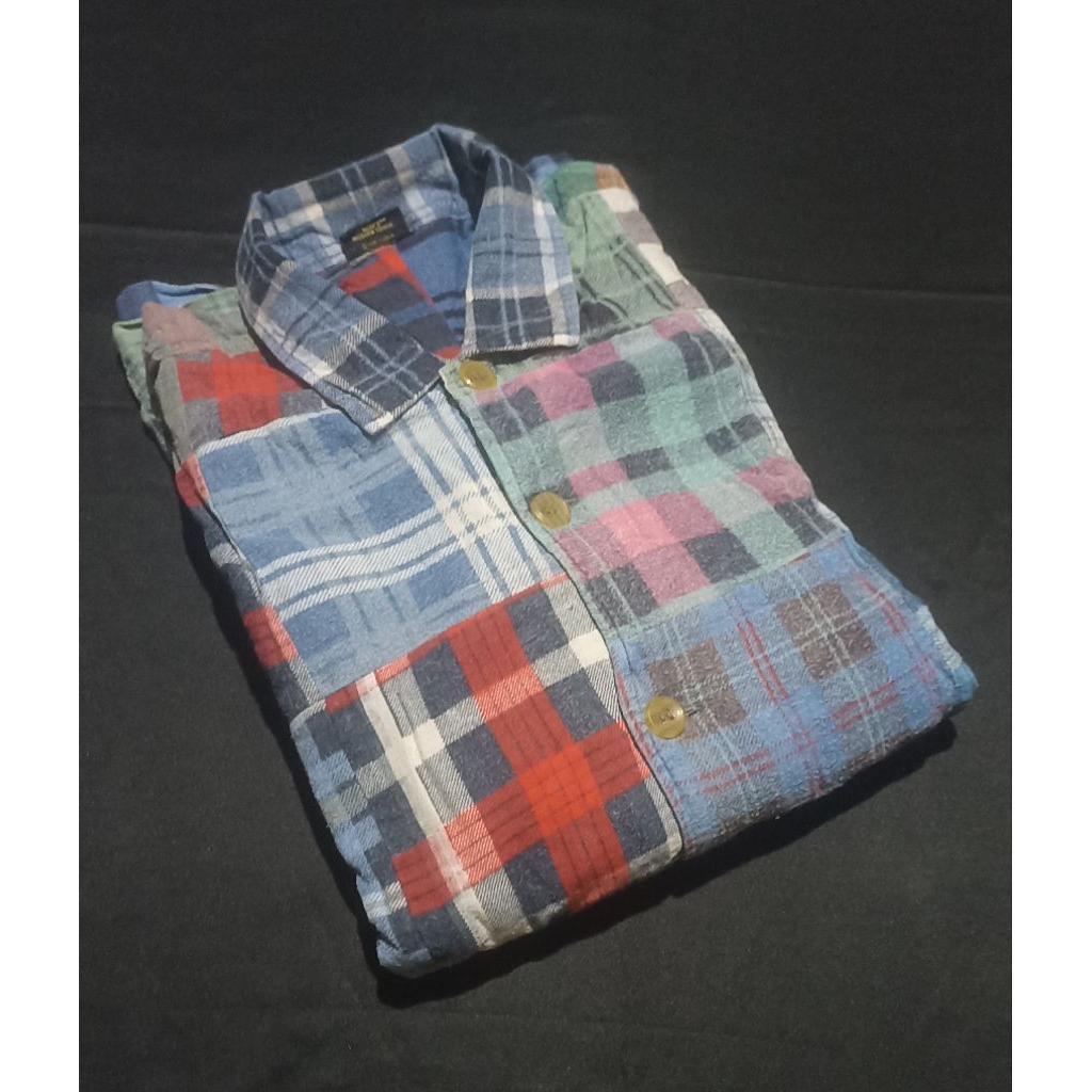 Kemeja Flanel B-Spare Patchwork Vintage 1985 Second Original