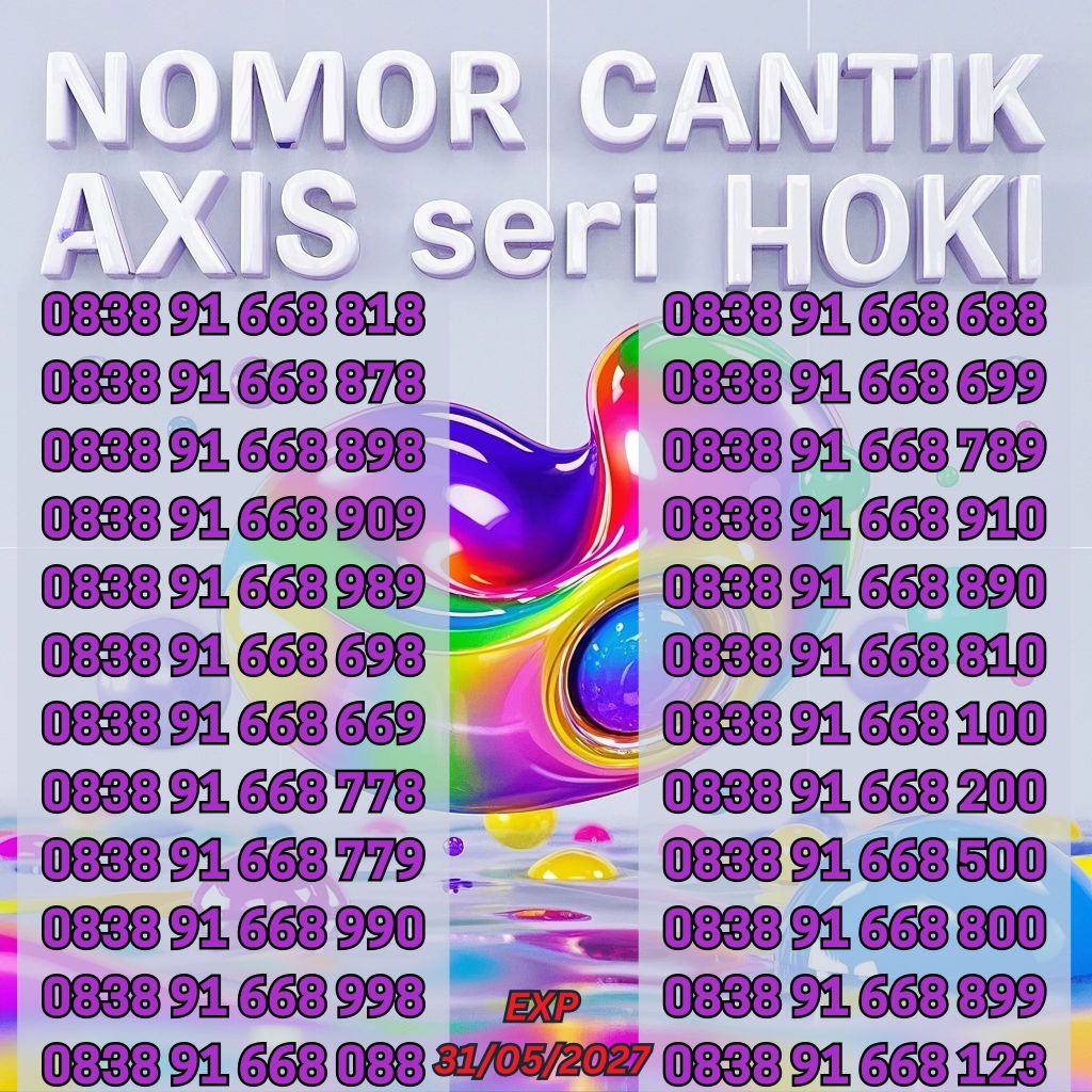 Nomor Cantik AXIS Seri HOKI Harga 22ribu