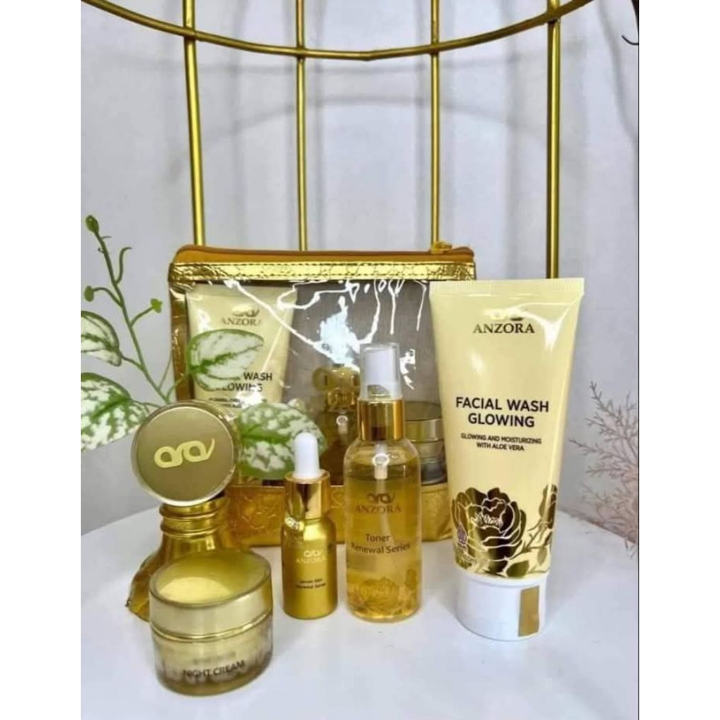 Anzora skincare paket wajah original-skincare Anzora-cream wajah Anzora-anzora skincare bpom