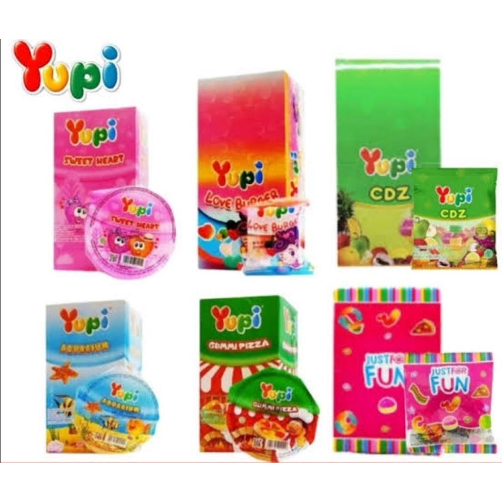 

< perbox>yupi gummy jely 1box isi 12 x12gram...