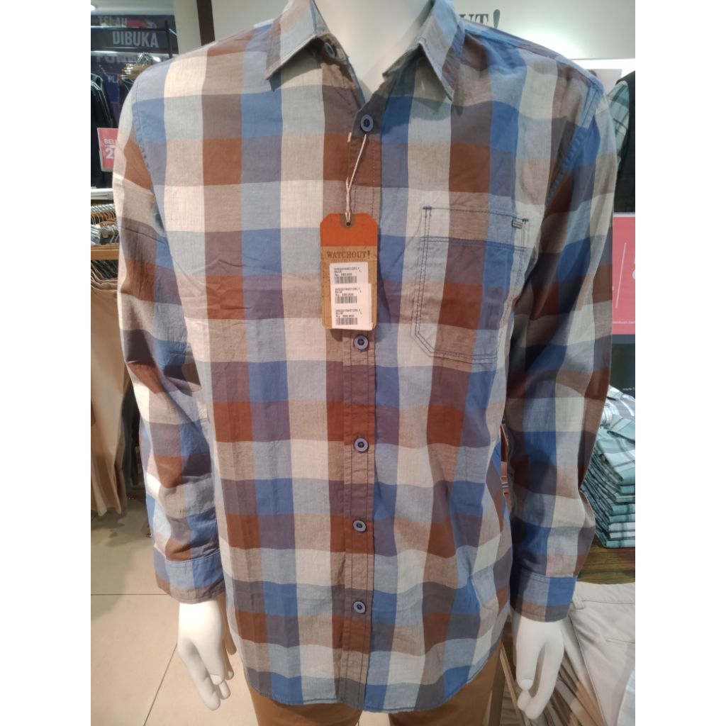 Watchout Kemeja Panjang Kotak-kotak WS301940126