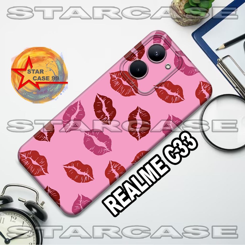 Softcase realme c33 /S34/Motif cewek/case realme c33/casing/silicon/silikon