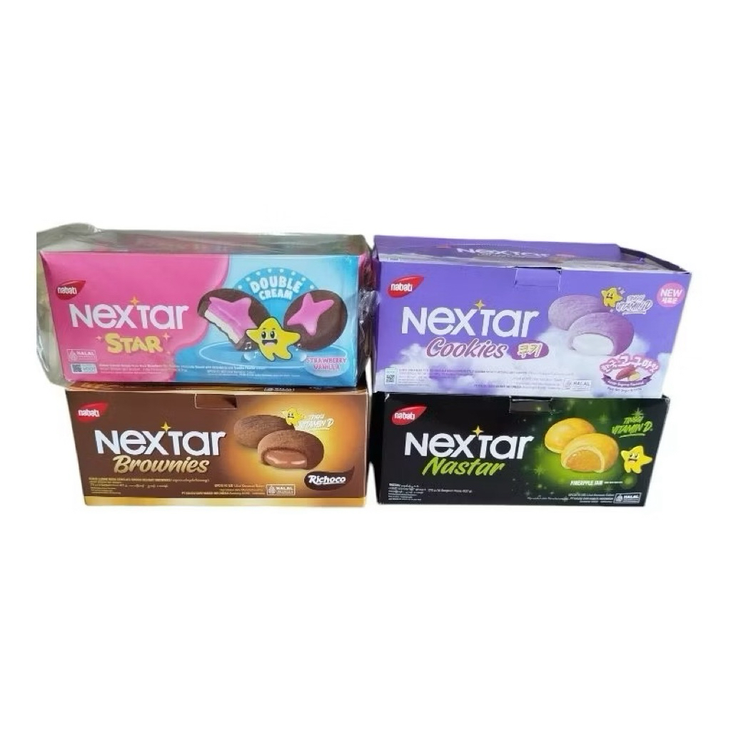 

[Box] Nabati Nextar Cookies Korean Goguma , Coklat , Nanas , Strawberry 1 box isi 10 Sachet