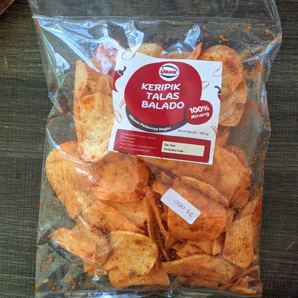 

Lokana Cemilan Keripik Talas Balado (200 Gram)