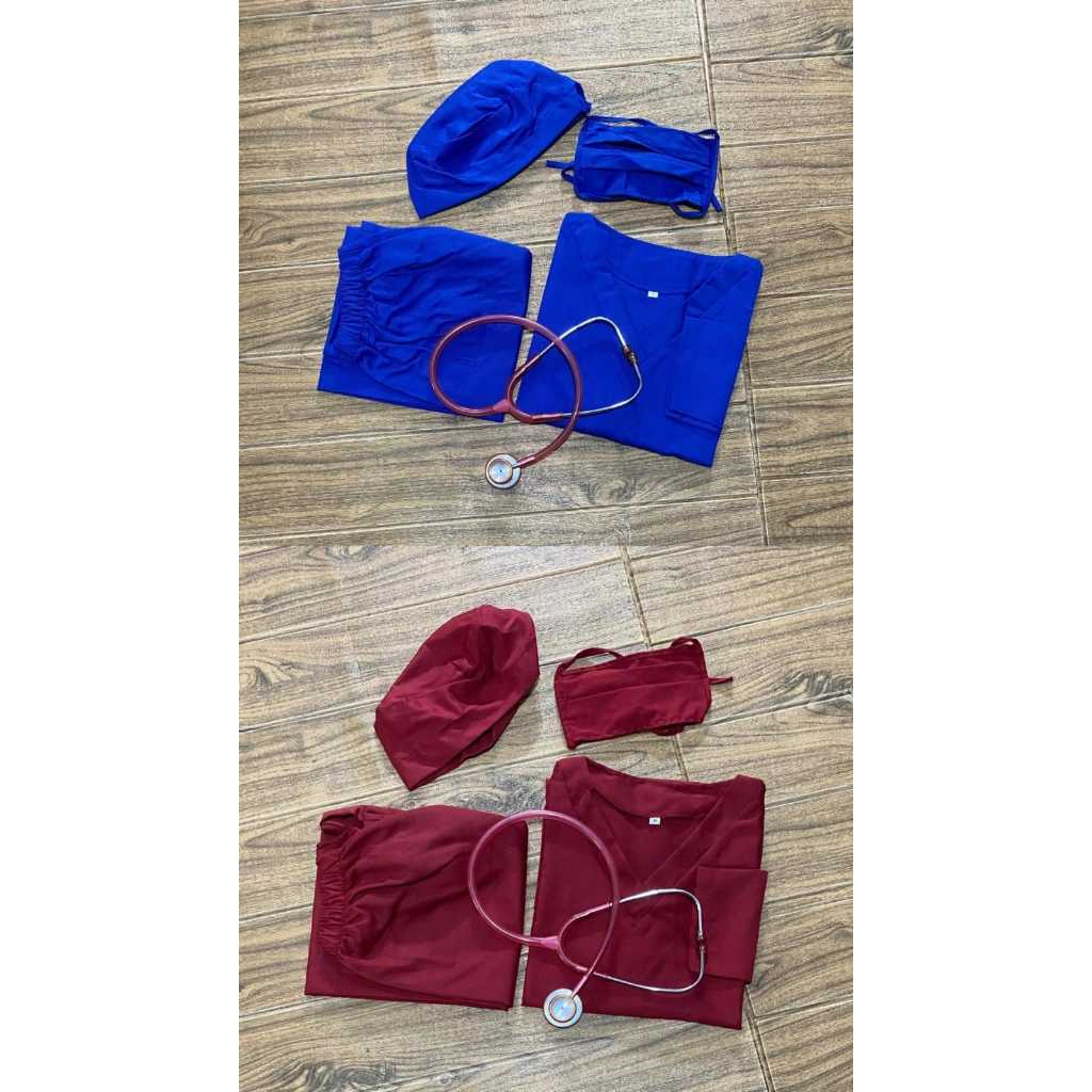 scrub medis oka benhur dan maroon