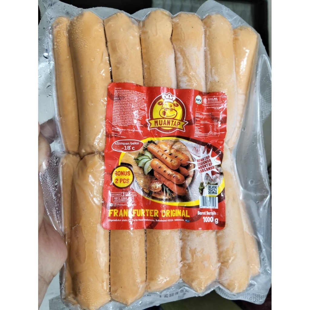 

Sosis bakar Muantap 1 kg isi 20 pcs