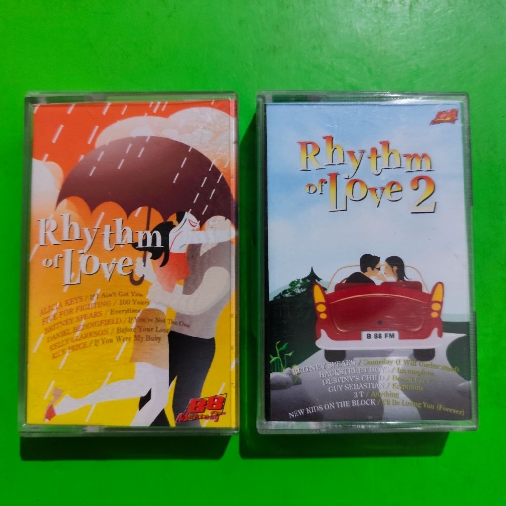 Kaset RHYTHM OF LOVE 1 & 2 Dijual Paket
