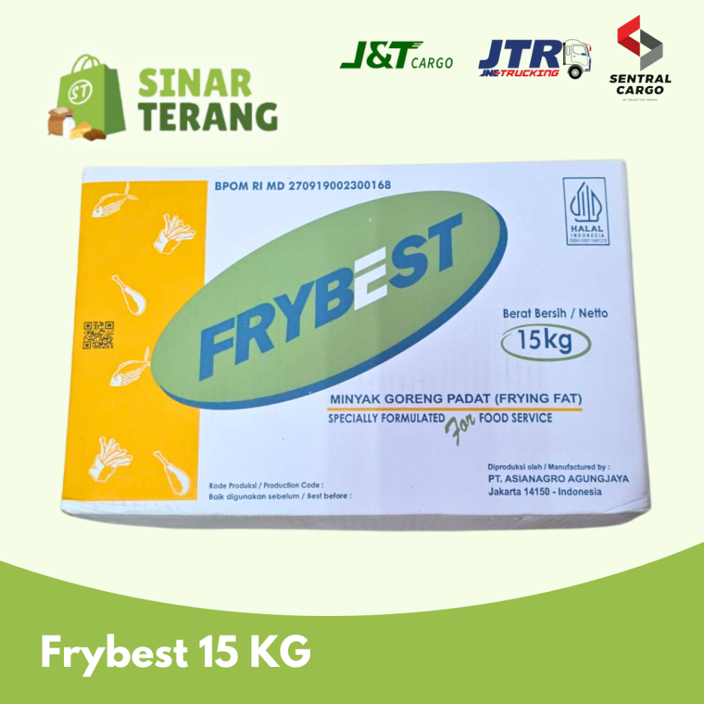 

Frybest Minyak Goreng Padat 15 KG JNE / Sentral / Jnt Cargo