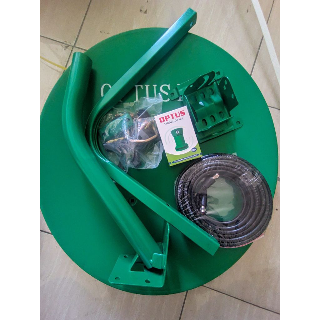 Odu 45cm solid optus /kvision/nexparabola(parabola plat 45cm lengkap)