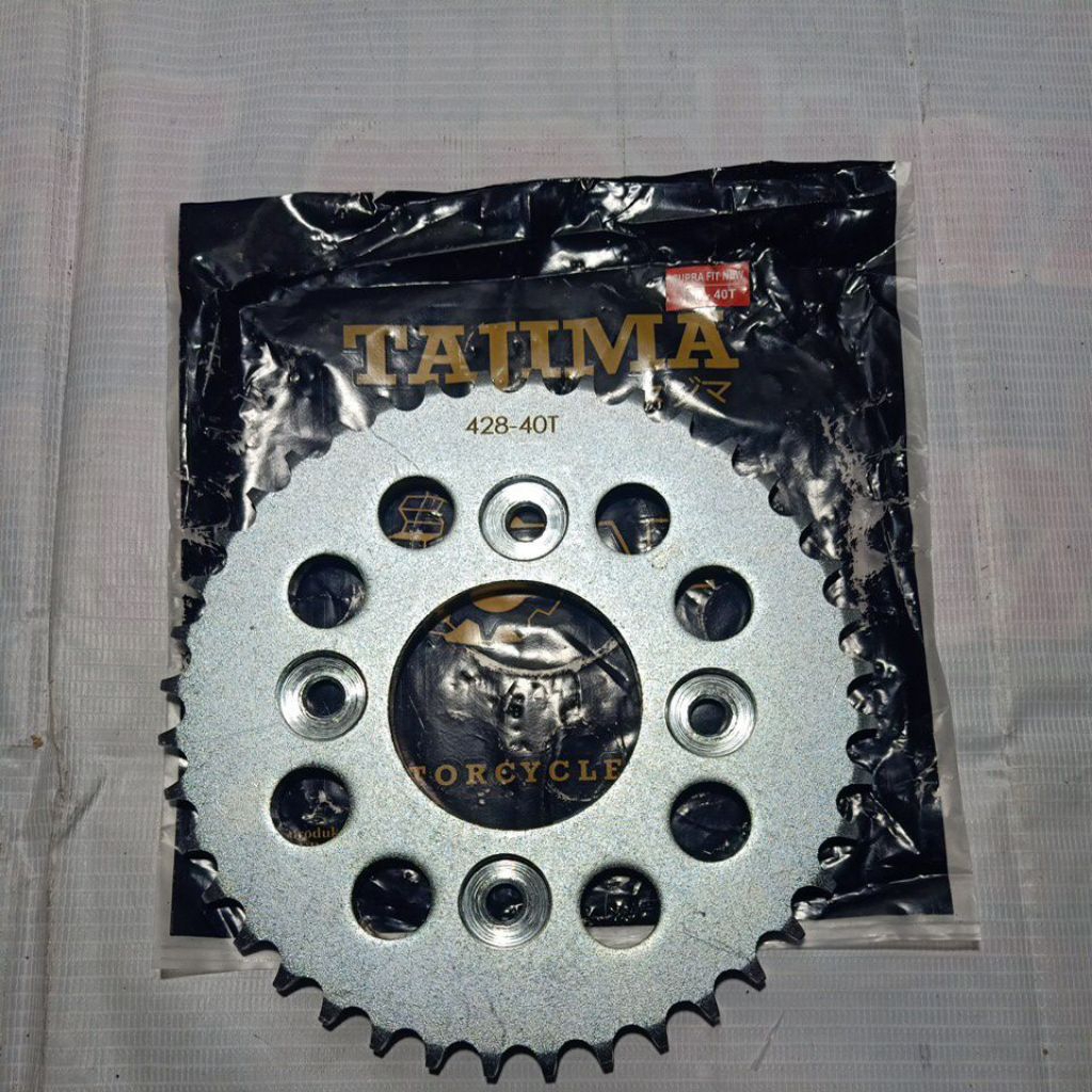 Ger GIR Gear Belakang Supra Fit New Ukuran 428 40T Merk TAJIMA