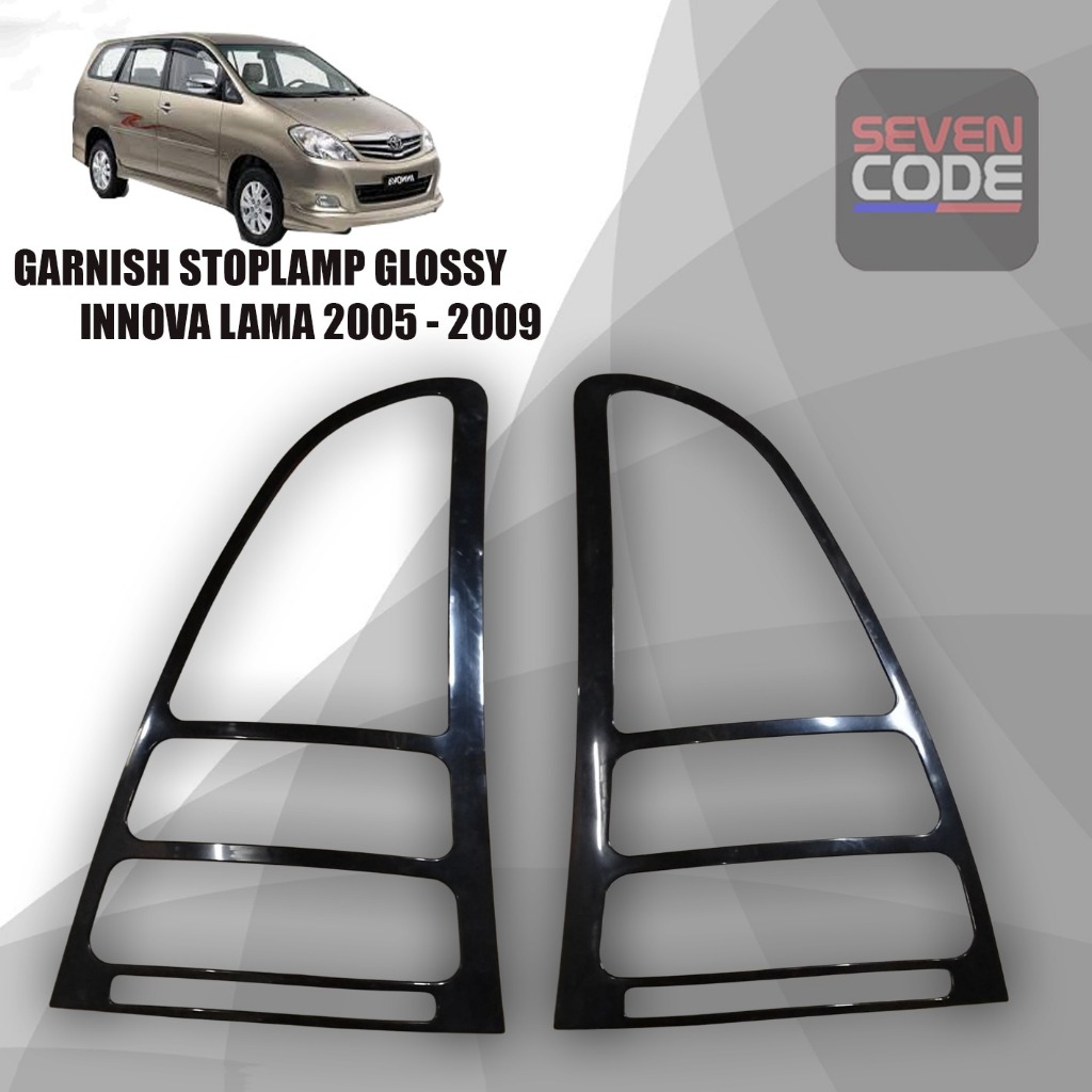 GARNISH LAMPU STOP INNOVA LAMA 2005-2011 HITAM COVER LAMPU STOP INNOVA LAMA 2005-2011 HITAM