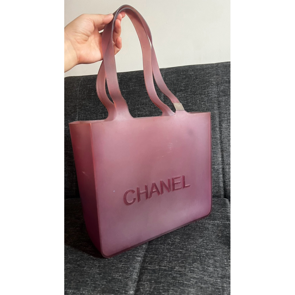 preloved chanel jelly tote bag