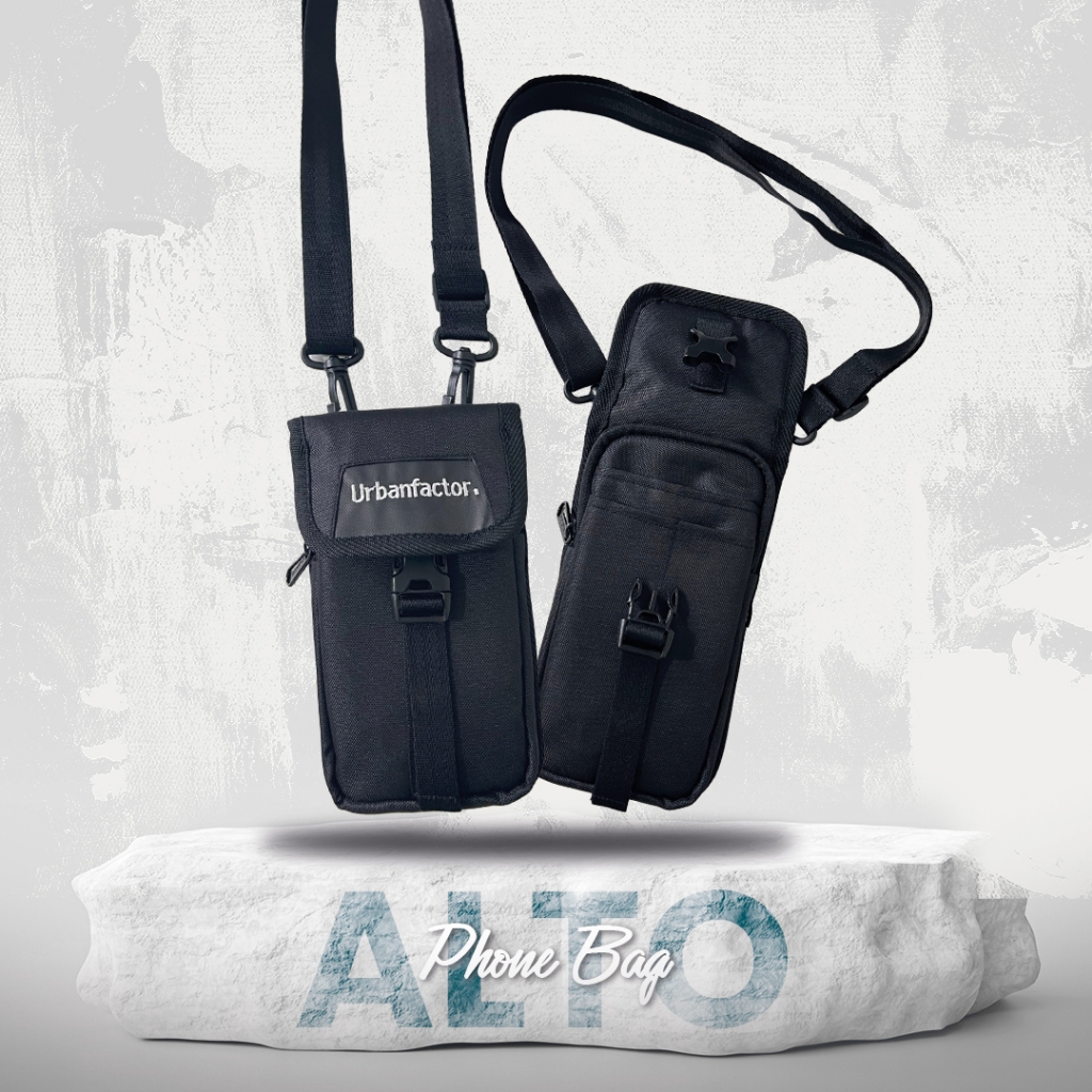 ALTO BLACK |ManNeedMe x URBAN| Tas Selempang Pria Tas Handphone Sling Bag ORIGINAL