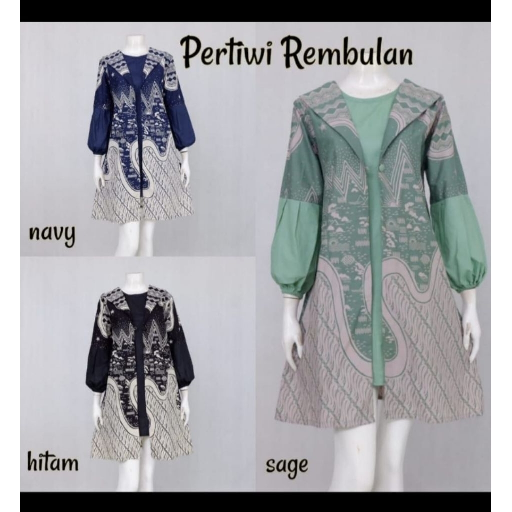 Tunik Batik Premium Pertiwi Rembulan