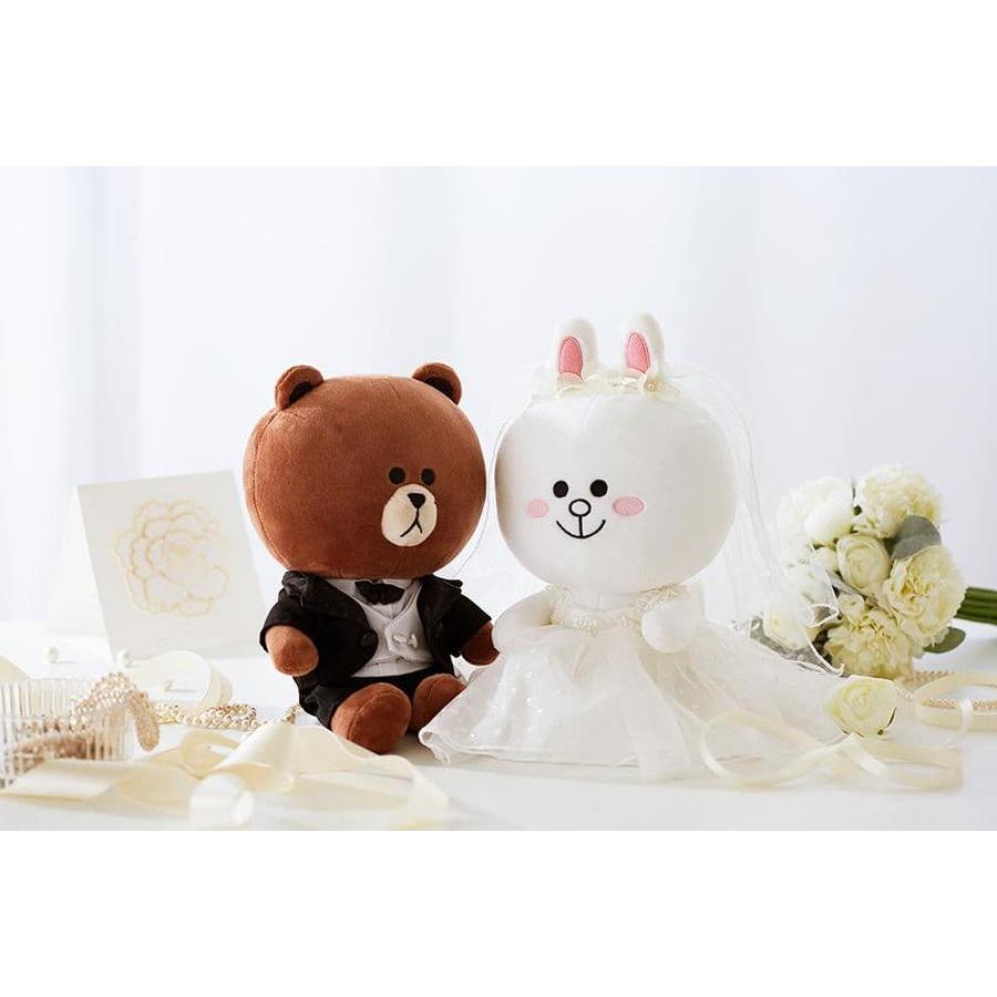 Boneka Line Brown & Cony Wedding Dolls
