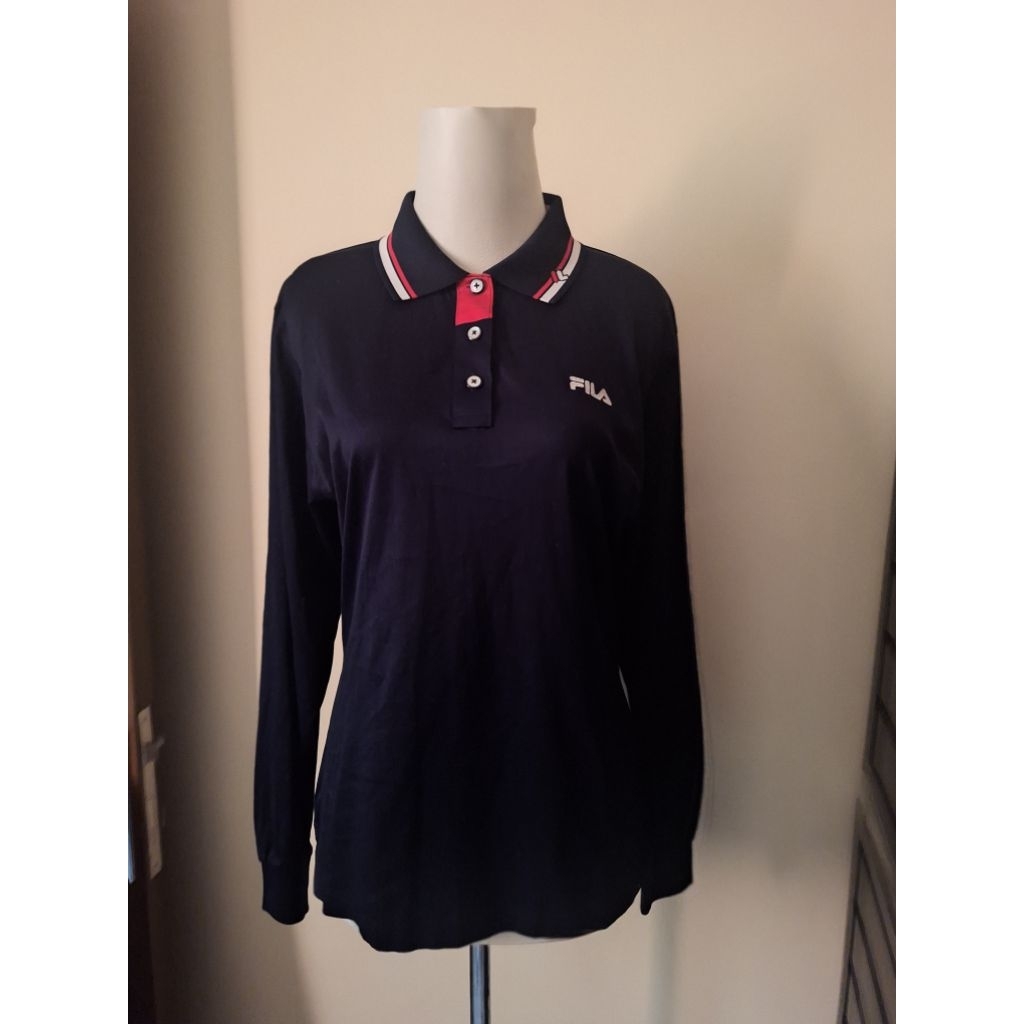 FILA GOLF POLO Long Sleeve wanita