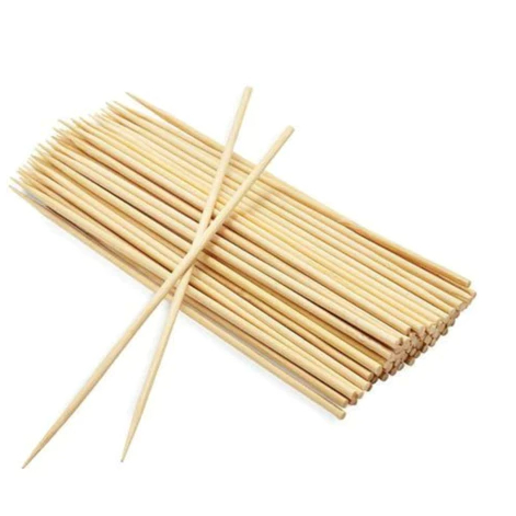 MR - TUSUK SATE BAMBU PANJANG ISI +- 500 BATANG - TUSUK SATE TEBAL SERBAGUNA