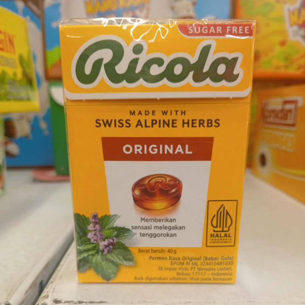 

Ricola Permen Rasa Original Sugar Free 40g