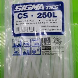 

SIGMA Kabel Ties CS 250 L / Tali Kabel 250mm 25cm - PUTIH isi 100pcs