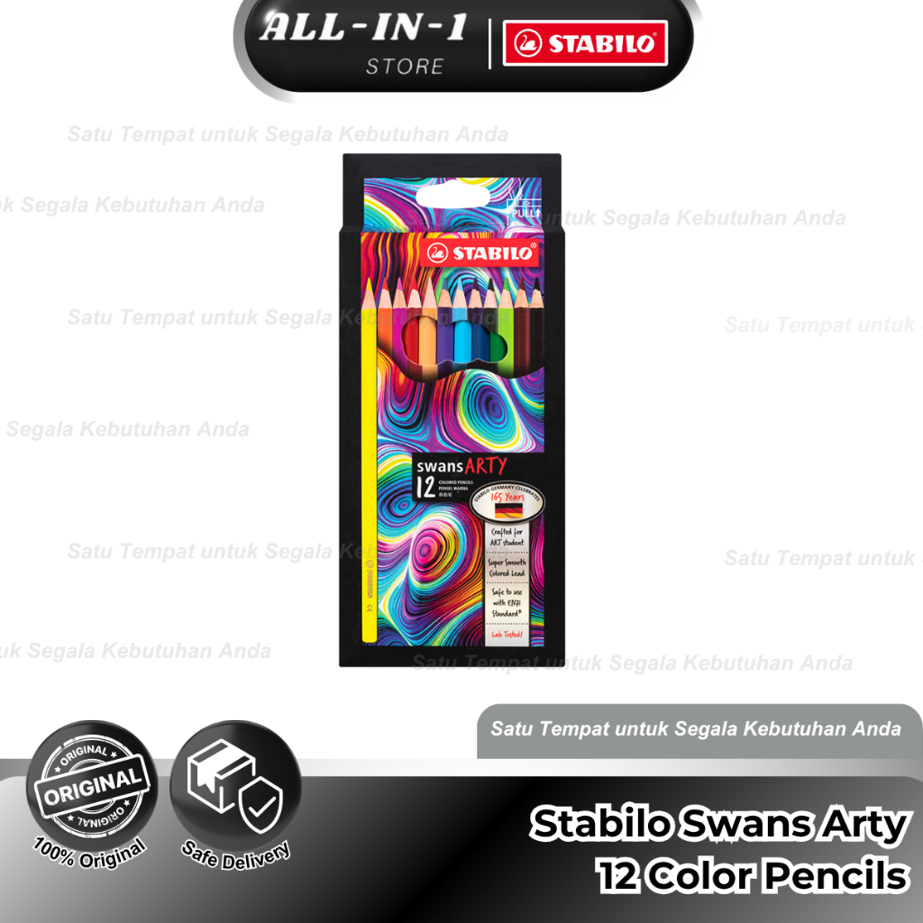 

Stabilo Swans Arty 12 Color Pencils