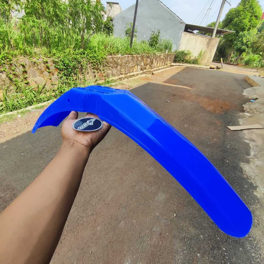 Spakbor depan win trail BIRU honda win 100 win100 semi trail Kualitas bagus