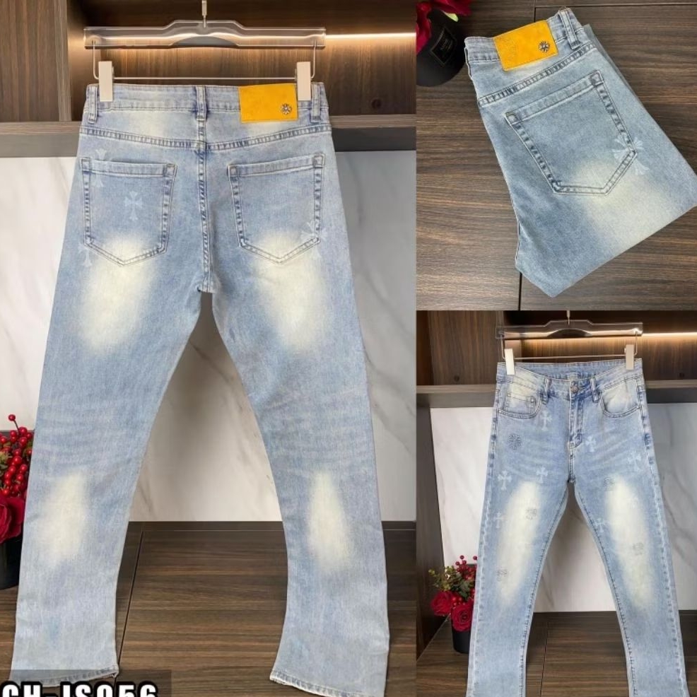 Celana jeans panjang pria branded C'H2991 celana panjang branded