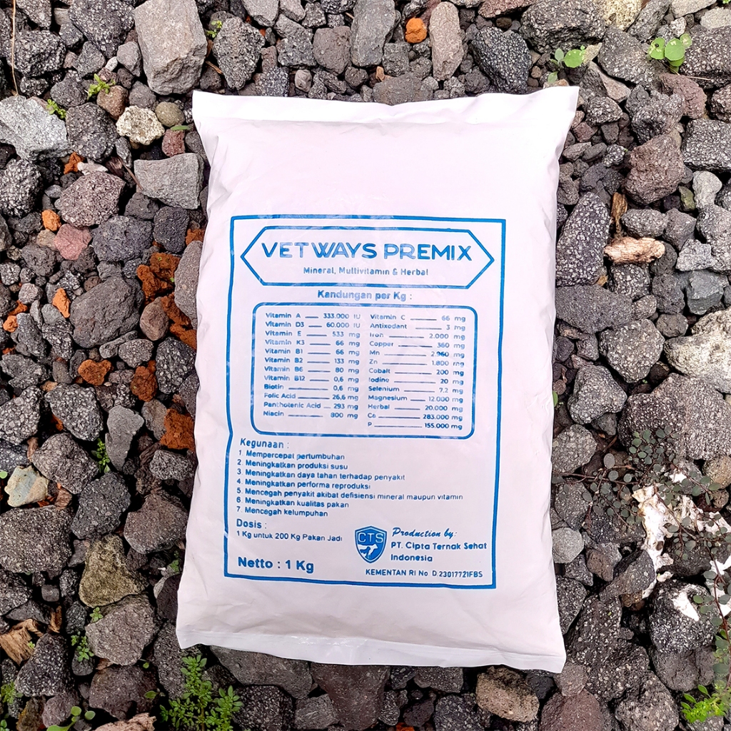 Livvicstore Vetways Premix 1Kg - Multivitamin Dan Mineral Untuk Sapi