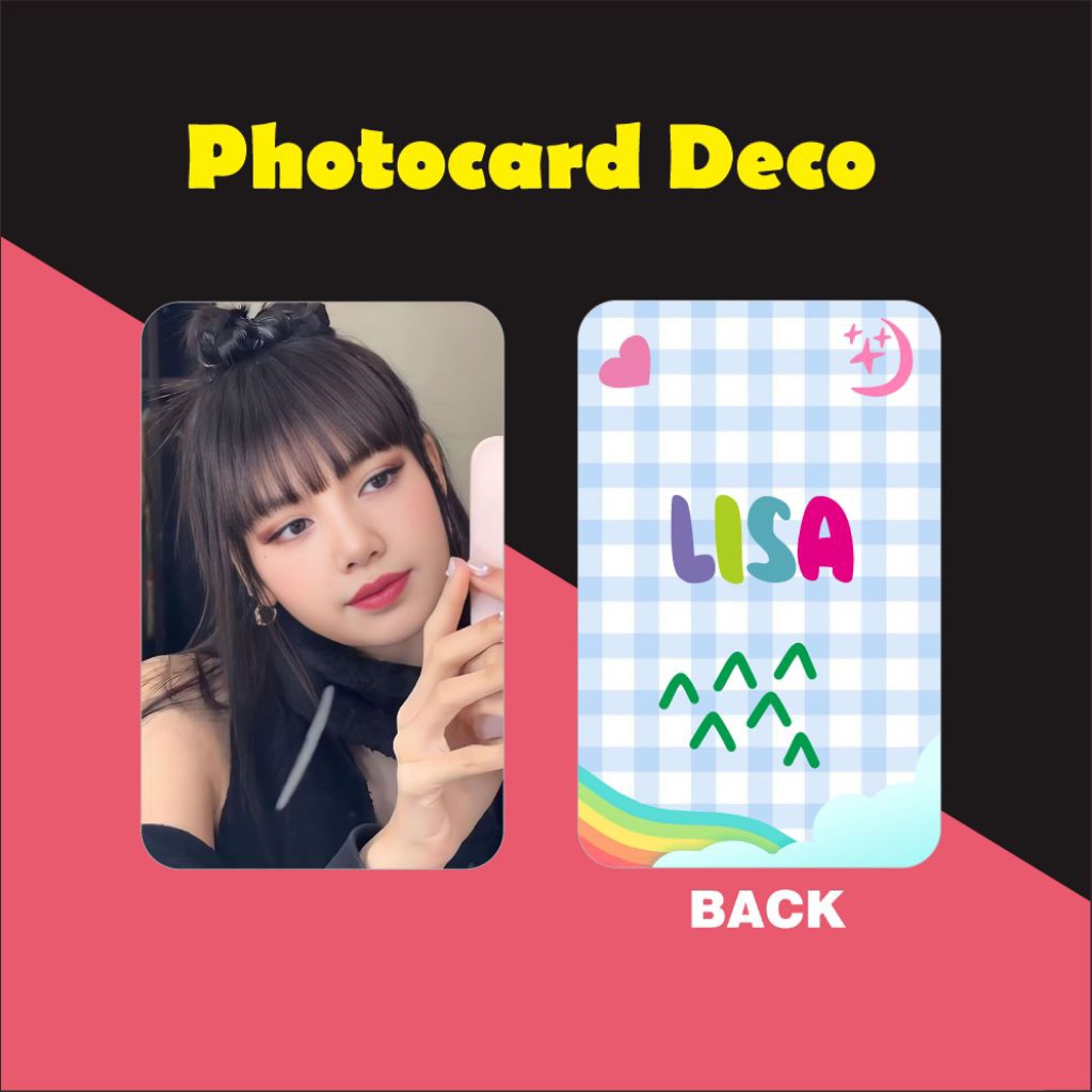photocard lisa laminasi
