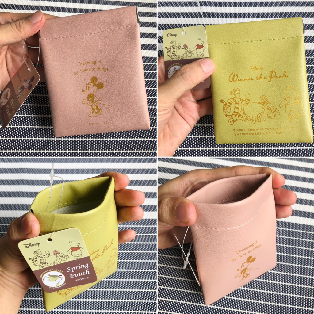 spring pouch serbaguna mickey mouse pooh original japan