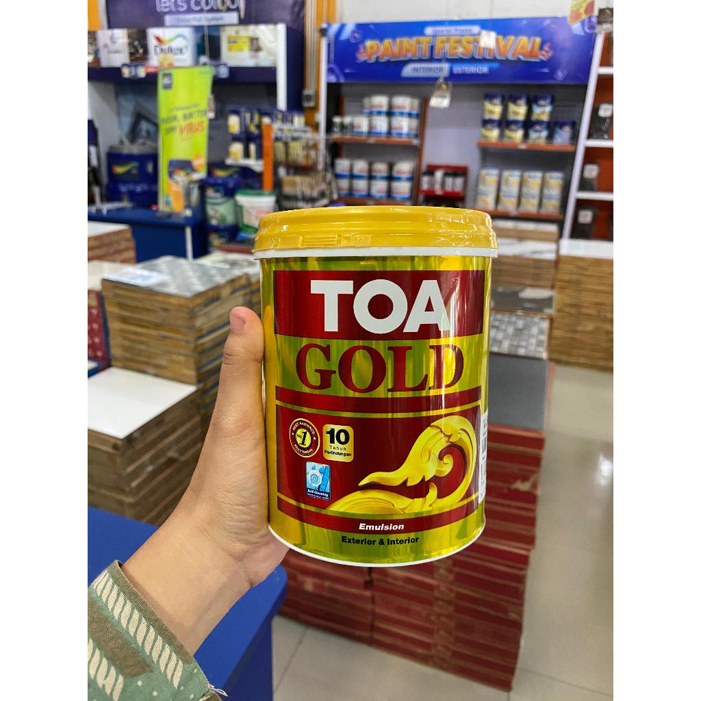 TOA GOLD - Water Based Cat Kubah Emas W8008 Miracle Gold 1 Liter